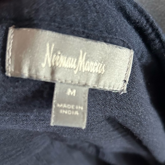 Neiman Marcus Blue White & Red Embroidered Casual Dress or Swimsuit Cover Size M - Picture 6 of 7